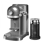 капсульная Nespresso +  Aeroccino 3 серебряный медальон 5KES0504EMS